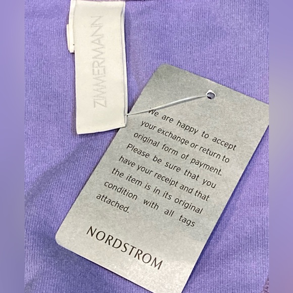 NWT Zimmerman Lilac Terry Cloth Bikini Bottom - Sz 6-8 - Picture 5 of 6